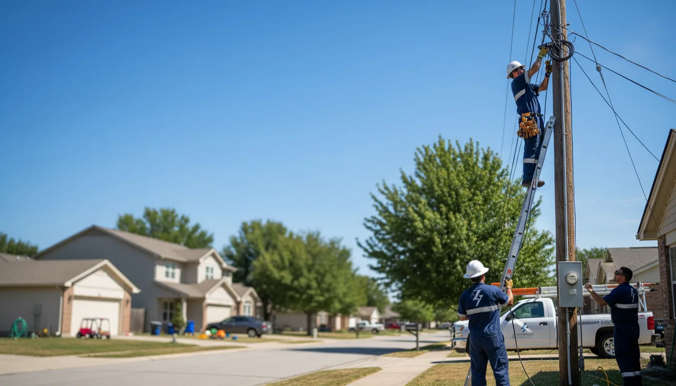 Residential electrician providing installation services in Simpson, IL